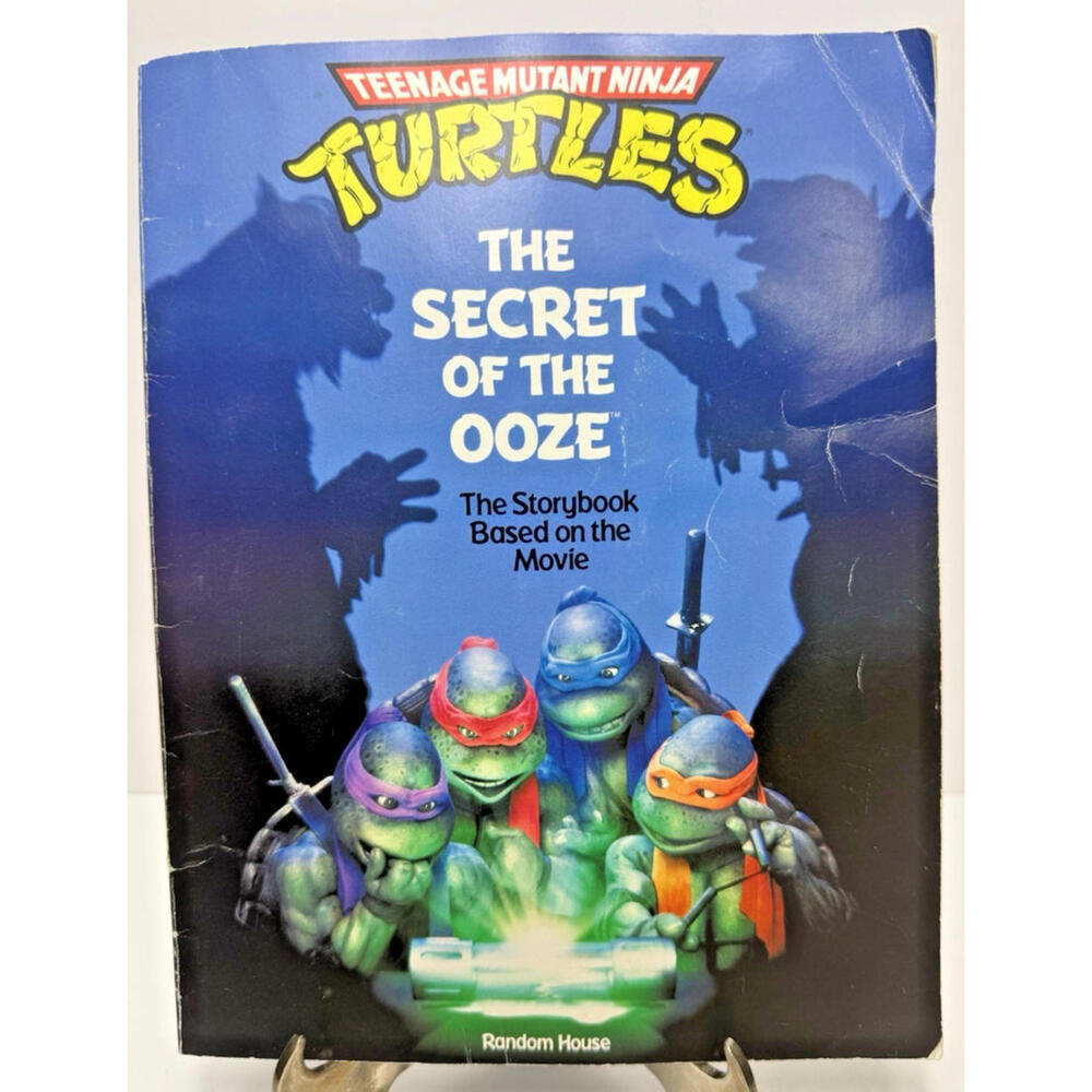 Vtg Teenage Mutant Ninja Turtles The Secret of Ooze Movie Paperback Book 1991